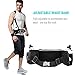 iRainy Neoprene Water-Proof Hydration Running Belt W Touchscreen Zipper Pockets Fitness Workout Belt with Two 12oz BPA-Free Leak-Proof Water Bottles Belt Fits All Smartphones
