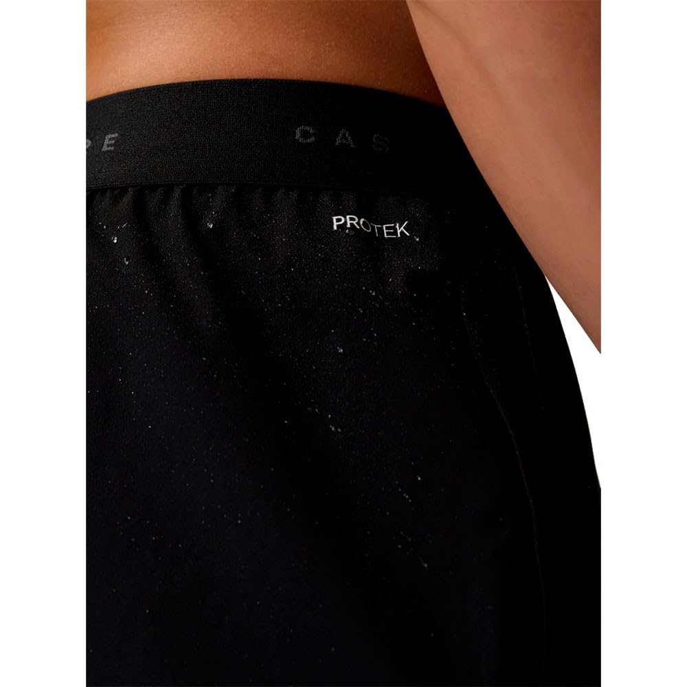 Castore Branded Elastic Shorts Czarna Pikowana Kurtka Męska Z Poliestru