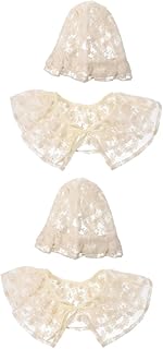 Obuyke 2 Conjuntos 2 Peças Chapéu De Quadra De Renda Gorro Chapéu De Renda Roupa De Aniversário Chapéus Para Meninas Roupas Para Meninas Roupas De Meninas Recém-Nascidos Traje Chapéu