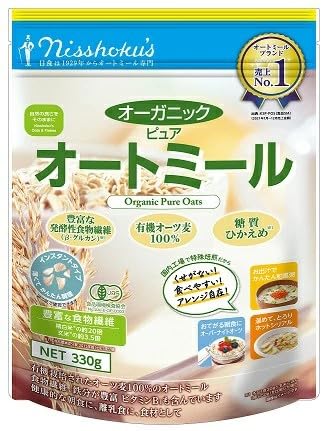 日食 オーガニックピュア・オートミール「インスタントタイプ」(340g×12袋)