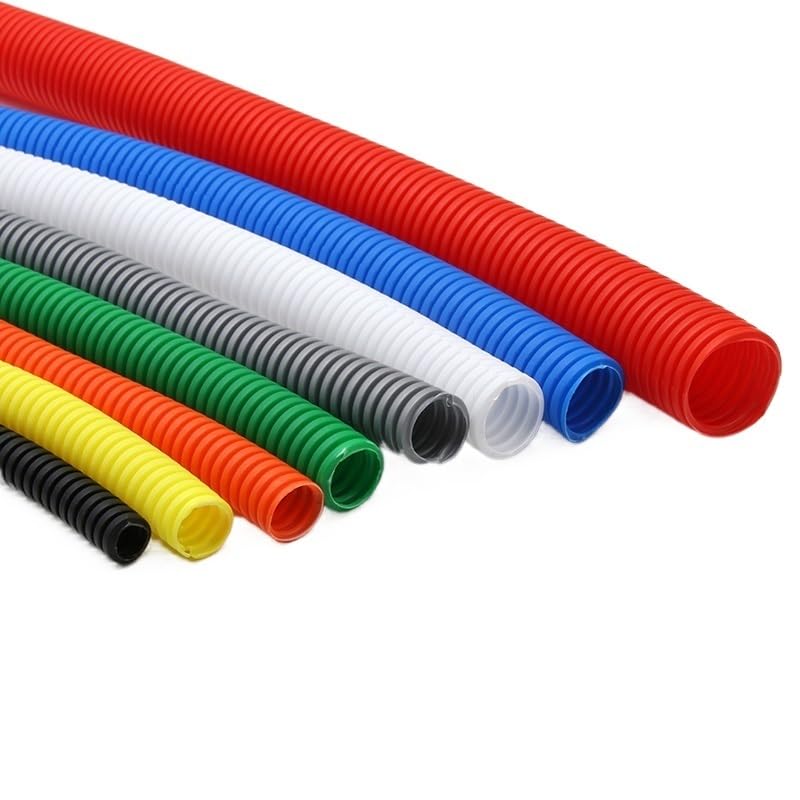 Câble électrique flexible sous gaine ondulée PP blanche de 14,3 mm - 2