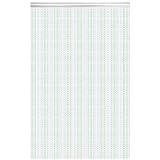 LYMMIYTC Schermi per Porte a Tendina a Catena 100 x 210 cm Tenda a Catena in Alluminio per Decorazione di Porte, Tapparelle a Prova di Insetto (Verde & Argento)
