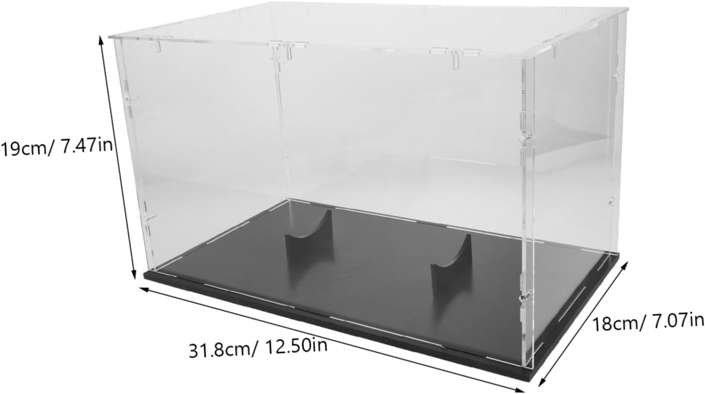 Soccer Display Case Rugby Storage Box Acrylic Ball Showcase Detachable Sports Holder