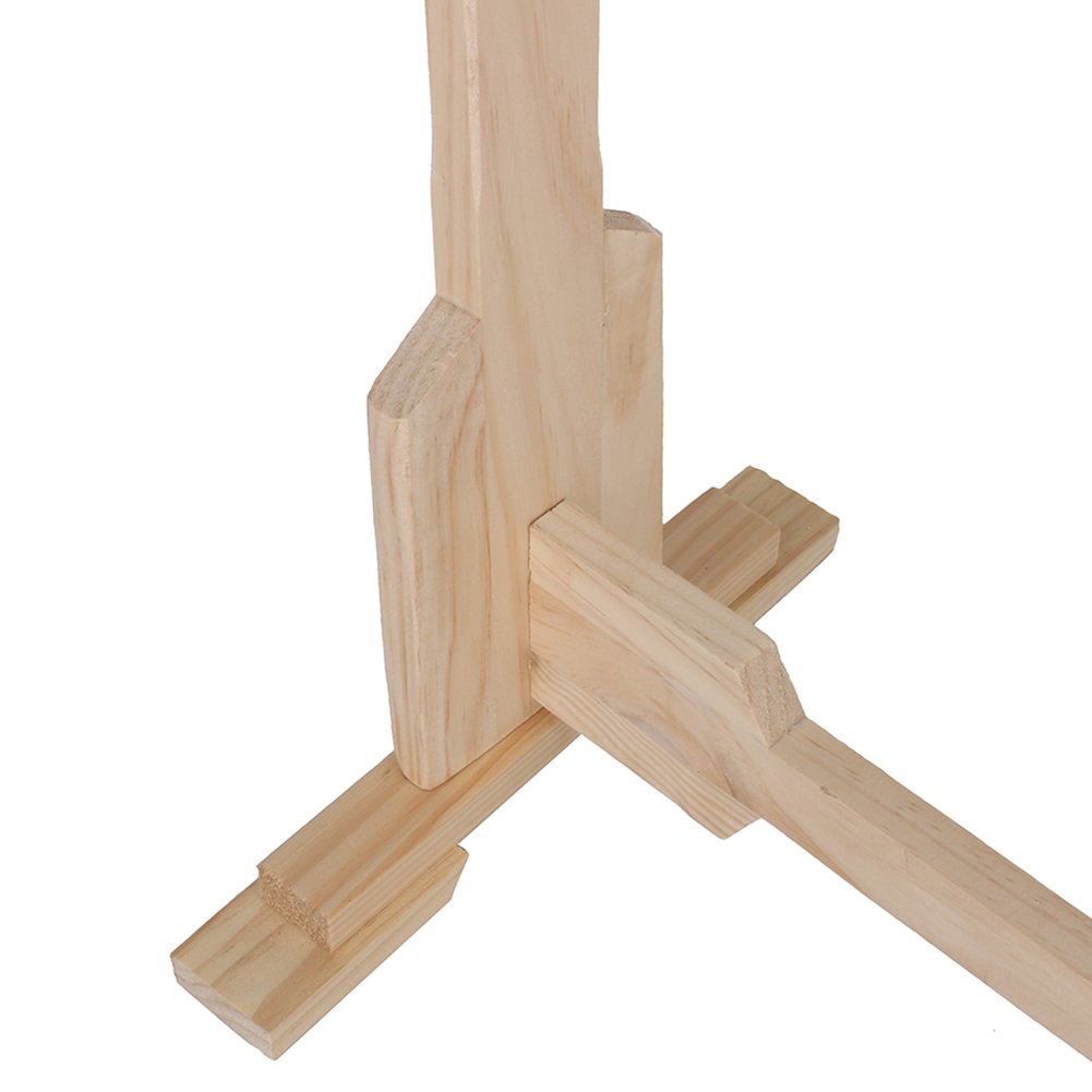 Ejoyous Métier Grand Cadre de Broderie sur Pied, Réglable 32CT Support de Sol de Broderie Cadre de Support en Bois pour Broderie Couture Point de Croix Projets de Tapisserie