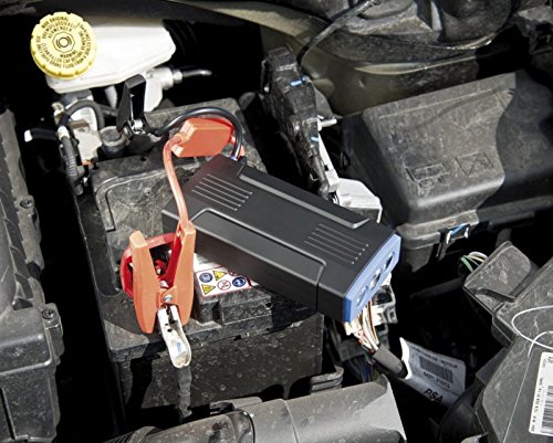 revolt Zusatz-Akku Auto: Notebook-Powerbank mit Kfz-Starthilfe & 2X USB, 12.000 mAh / 400 A (Powerbank Zigarettenanzünder, Kfz Starter, Akku Bank für Laptop und Pkw)