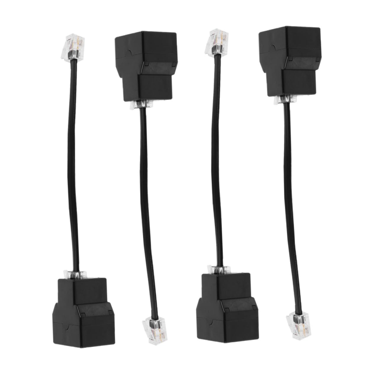 20stücke Telefon-splitter Adapter Pc Abnehmbarer Telefonkabeladapter Für Gleichzeitige Verbindung Mehrerer Geräte