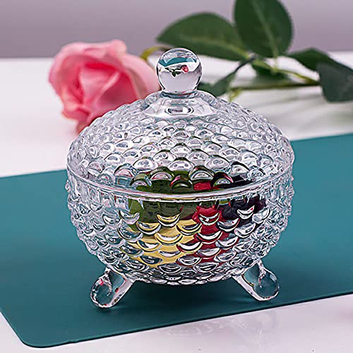 Image of WRINGO Fish Tail Design Candy Jar | Premium Glass Storage Jar with Lid | Decorative Dry Fruit, Candy, Chocolate & Cookie Container | Elegant Kitchen & Dining Organizer | (Pack of 1)