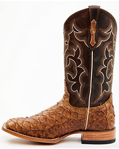 Cody James Men's Exotic Pirarucu Skin Western Boot Broad Square Toe - Bbme-1193