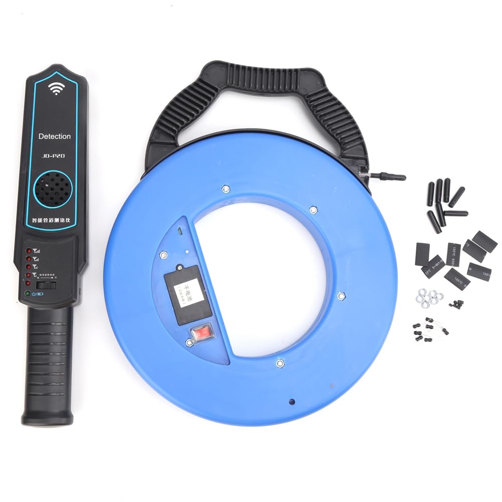 Jnchdghwa Blue Line Blockage Detector Clogging Tester Detecting Tool Portable Plugging Clogging Tester 40M