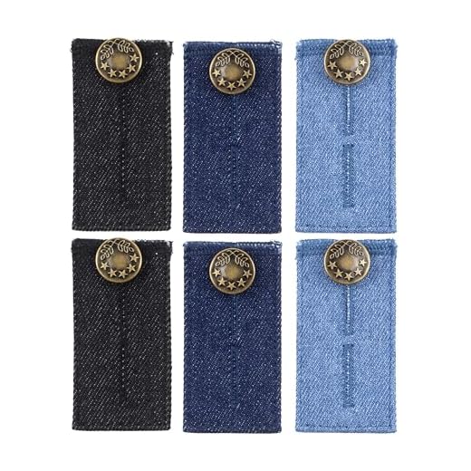Bequeme Hosen Erweiterung, 6 Pack, für Damen und Herren, Hosenbund Verlängerung, verlängert Hosenbund bis 5 cm, für Schwangerschaft bis 16. Woche, Bundverlängerung, Hosenbunderweiterung, Bauchband