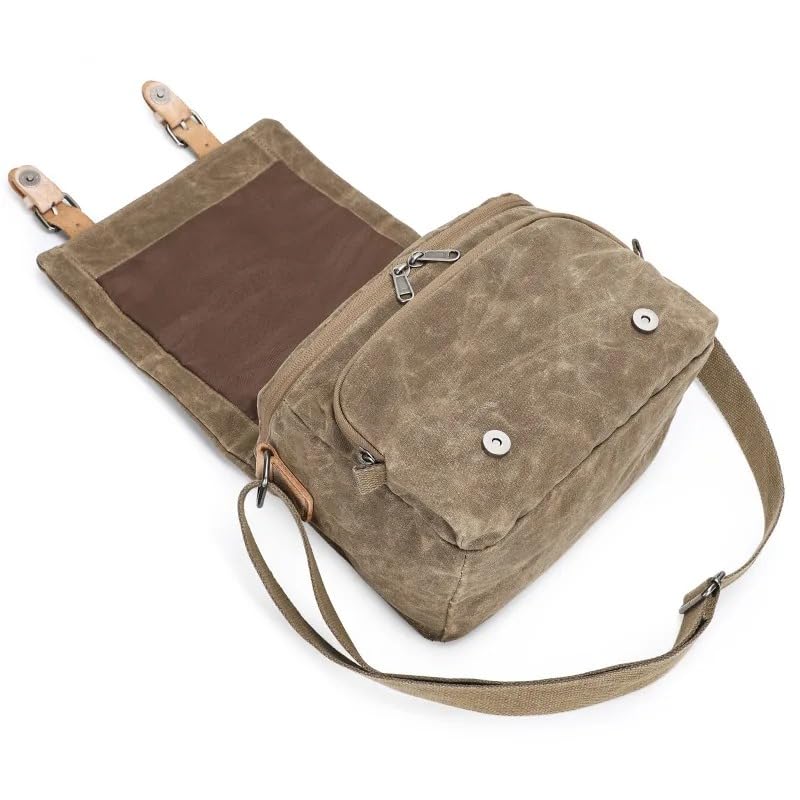 Borsa Reflex Borsa a Tracolla Diagonale SLR Fotografia Borsa for Fotocamera Digitale Borse for Cellulare Zaini da Viaggio Impermeabili in Tela for Il Tempo Libero Zaino Reflex(Khaki)