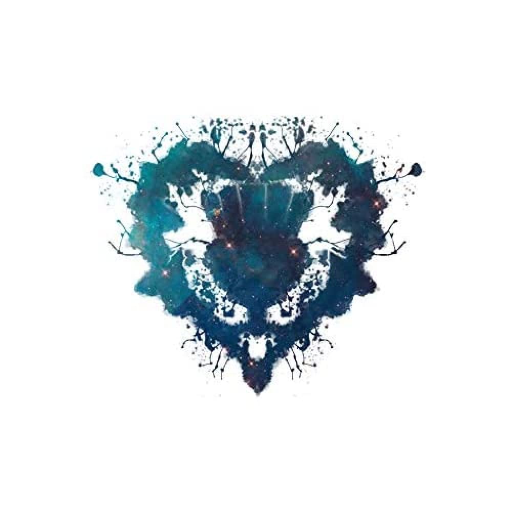 Wee Blue Coo Unframed Paper 12X16 Ink Splat Thistle Heart Unframed Art Print Poster Wall Decor 12X16 Inch
