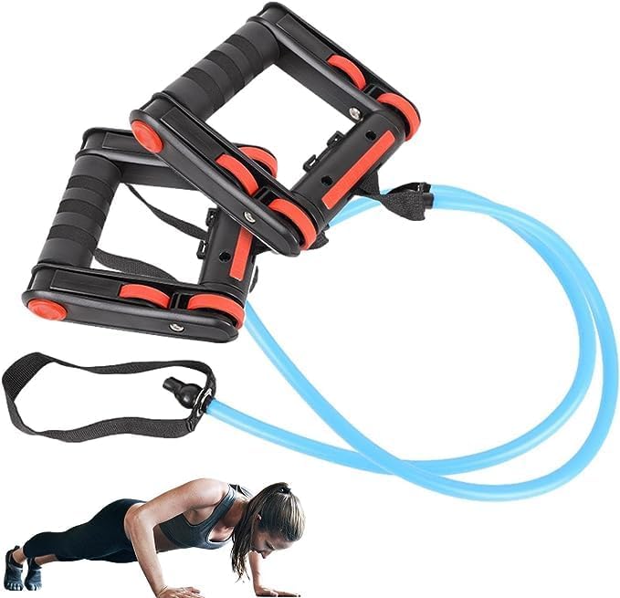Divik Abdominal Training Push-up Exerciser Multifunction Non-skid Abdominal Exercise Workout Roller with Pull Strap for Women and Men (1Pcs)-image-25