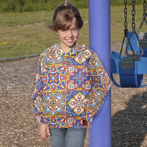 Llama Unicorn Rainbow Youth Hoodie Sweatshirt4