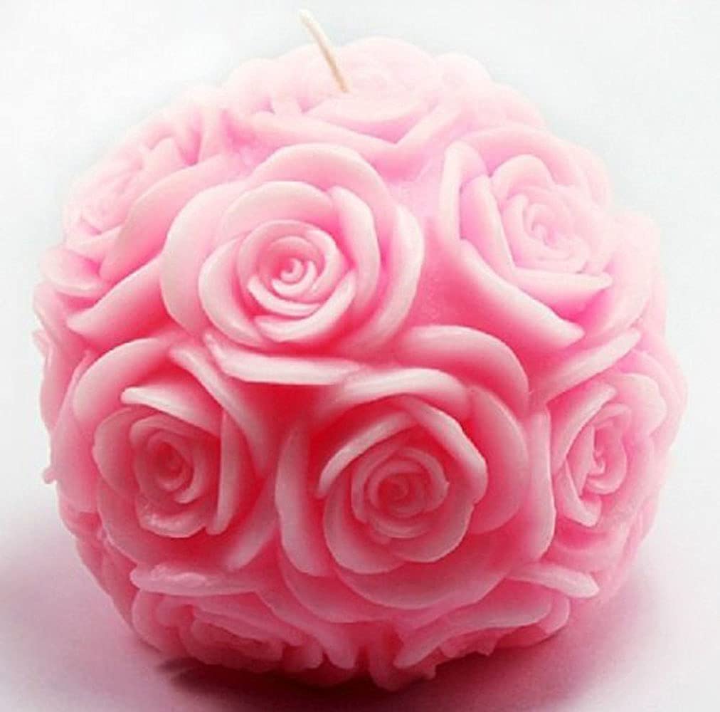 LC Rose Silicone Moulds Craft Art Silicone Candle Moulds DIY Handmade Soap Mold