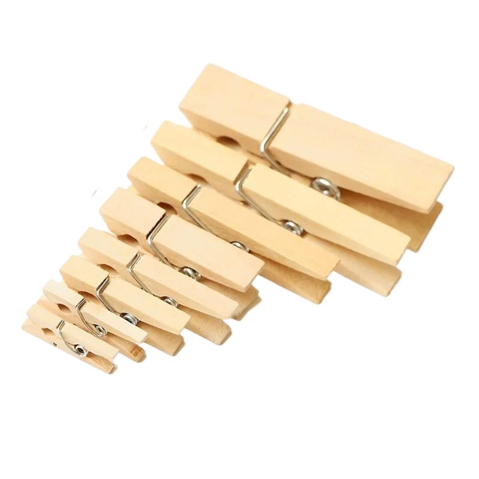 Clothespins 50pcs DIY Mini Wooden Clips Handmade Craft Decorative Photo Clothespin Decoration Pegs Home Office(3.5x0.7cm)