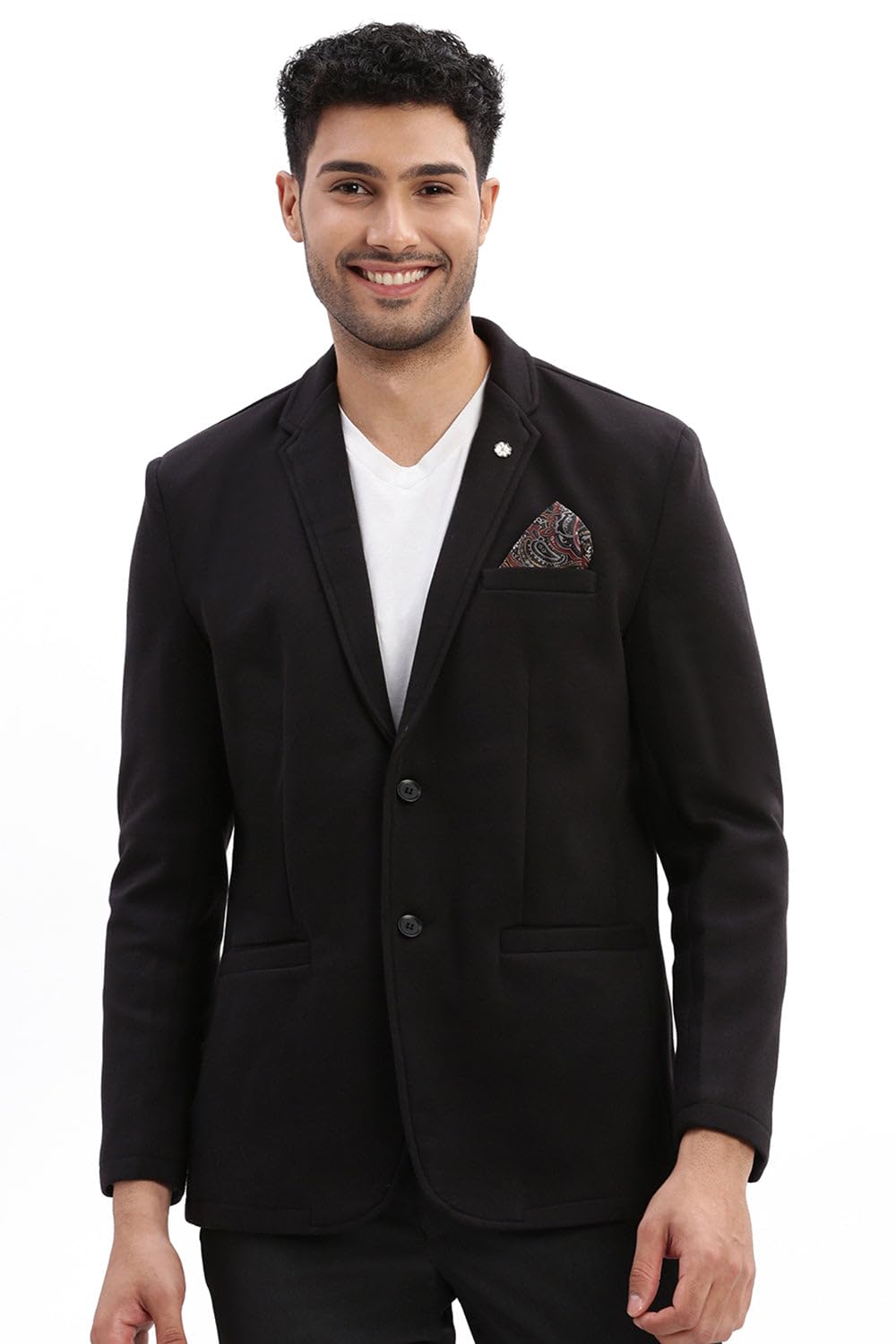 showoffff Men Solid Single Breasted Casual Blazer | Notched Lapel Full Sleeves Cotton Blazer for Mens | Slim Fit Regular Length Blazer for Men's-picture-31