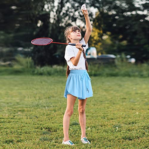 2PCS Girls Flowy Butterfly Shorts 2 in 1 Youth Cute Athletic Shorts with Pockets for Fitness Running Sports Dance4