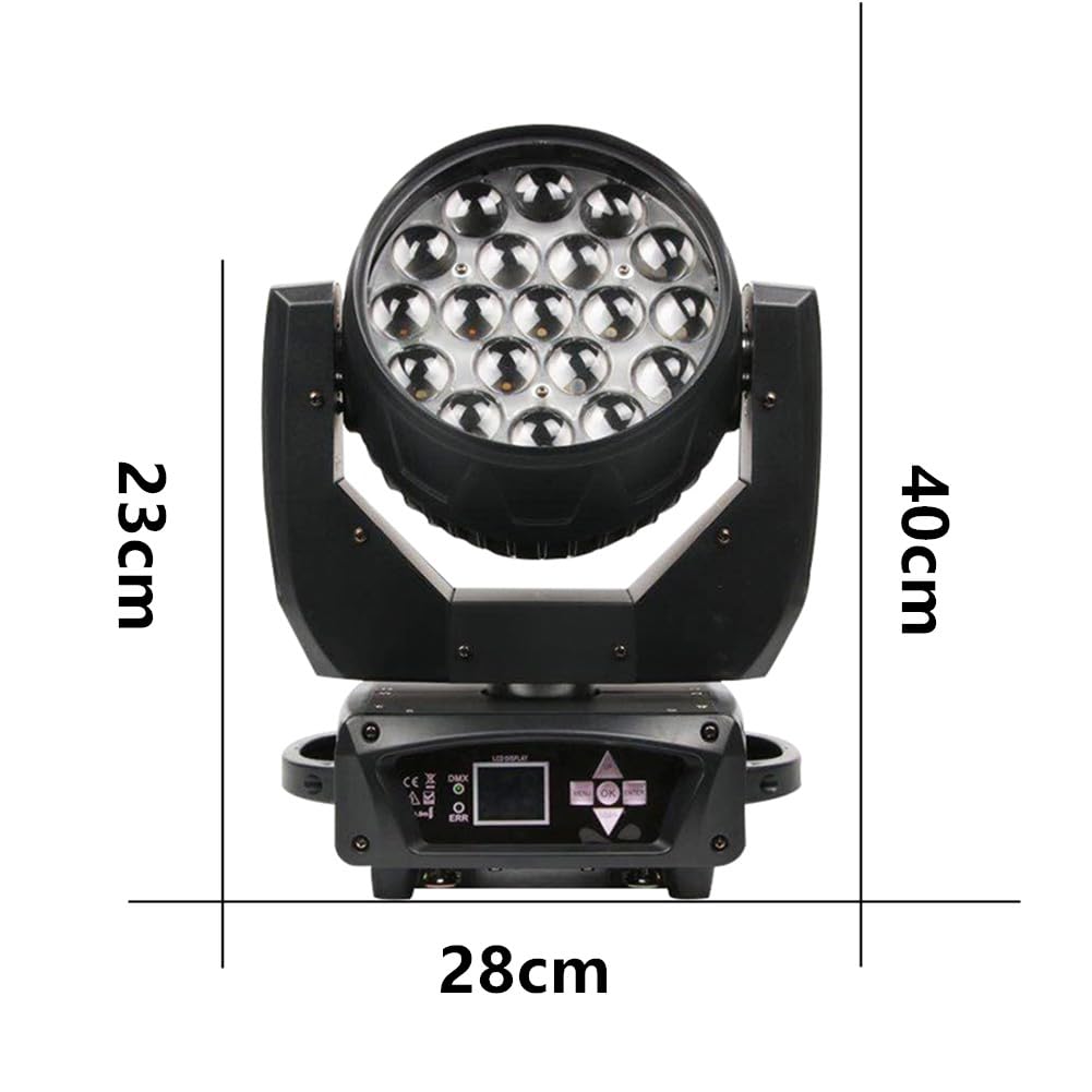 Światła imprezowe Oświetlenie LED Beam+Wash 19x15W RGBW Do Profesjonalnych Występów Scenicznych Bary Imprezy Kluby Nocne DJ&Disco