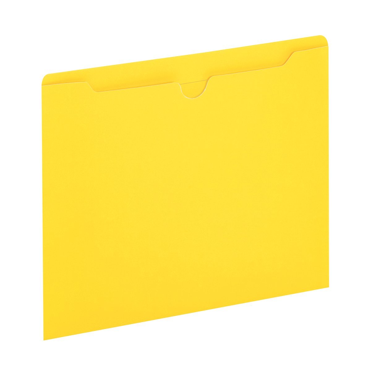Pendaflex Globe-Weis/Pendaflex Colored File Jackets, Reinforced Tab, Flat, Letter Size, Yellow, 100 Jackets Per Box (B3010DTYEL)