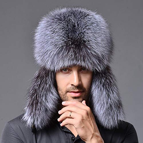 Chapeau aviateur homme trapper hat chaud pour hiver outdoor et ski