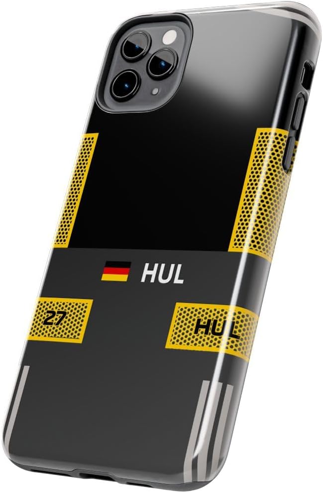 HUL Monegasque GP 2026 Race Suit Inspired Phone Case | Compatible with iPhone | Formula Racing Motorsport Fan Gear & Accessories Multicolor