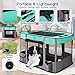 Dog Playpen,Pet Playpen,Foldable Dog Cat Playpens,Portable Exercise Kennel Tent Crate,Water-Resistant Breathable Shade Cover, Indoor Outdoor Travel Camping Use for Small Animals with Carrying Case(M)
