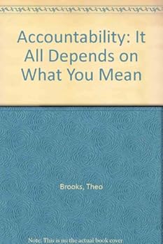 Paperback Accountability: It All Depends on What You Mean Book