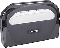 Vista 7 de San Jamar Clásico Perla Negra Set – Dispensador Híbrido de Jabón y Desinfectante (900 ml), Dispensador de Cubierta de Inodoro, y Dispensador