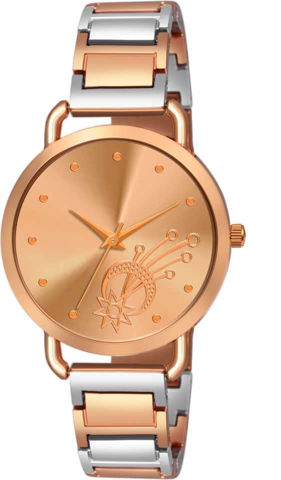 V&Y Two Tone Analog Watch Designer Copper Dial Womens & Girls Watch (B09X8BR69X) Amazon Price History, Amazon Price Tracker