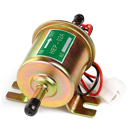CarBole Universal Elektrische Kraftstoffpumpe 12V Universal Benzinpumpe 4-7 PSI HEP-02A für Benzin und Diesel