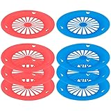 COSMOS Pack of 8 Reusable Plastic Plate Holders for 9
