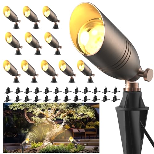ZONEGRACE Low Voltage Brass Landscape Lights