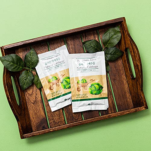 Alljeup Natural Premium Cabbage Juice - 100% Cabbage Extract. Healthy, Superfood, Aid Ulcer Vegetable, Antioxidants Property (90Ml X 30 Pouches) Product Name #TOP4