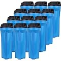 SpiroPure 10x2.5 Water Filter Housing Slim 10 inch / 10 x 2.5 Standard Housing, 1/2" NPT (Case of 12)