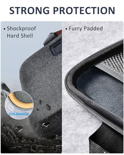 Image of Hard Laptop Case 15.6 Inch for HP Dell Lenovo ASUS Acer - 2 in 1 Laptop Sleeve & Lap Desk with Stopper and Book Clip, Shockproof Waterproof 16.2 MackBook Pro Case - Black