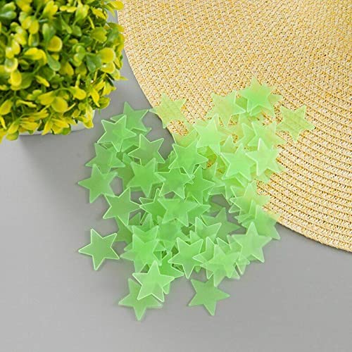 300 peças de 3 cm multicoloridas que brilham no escuro estrelas luminosas notilucentes adesivos de p