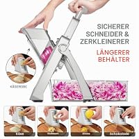 SupMaKin Gemüseschneider mit Auffangbecken Gemüsehobel Einstellbare 8 in 1 – Ansicht 6