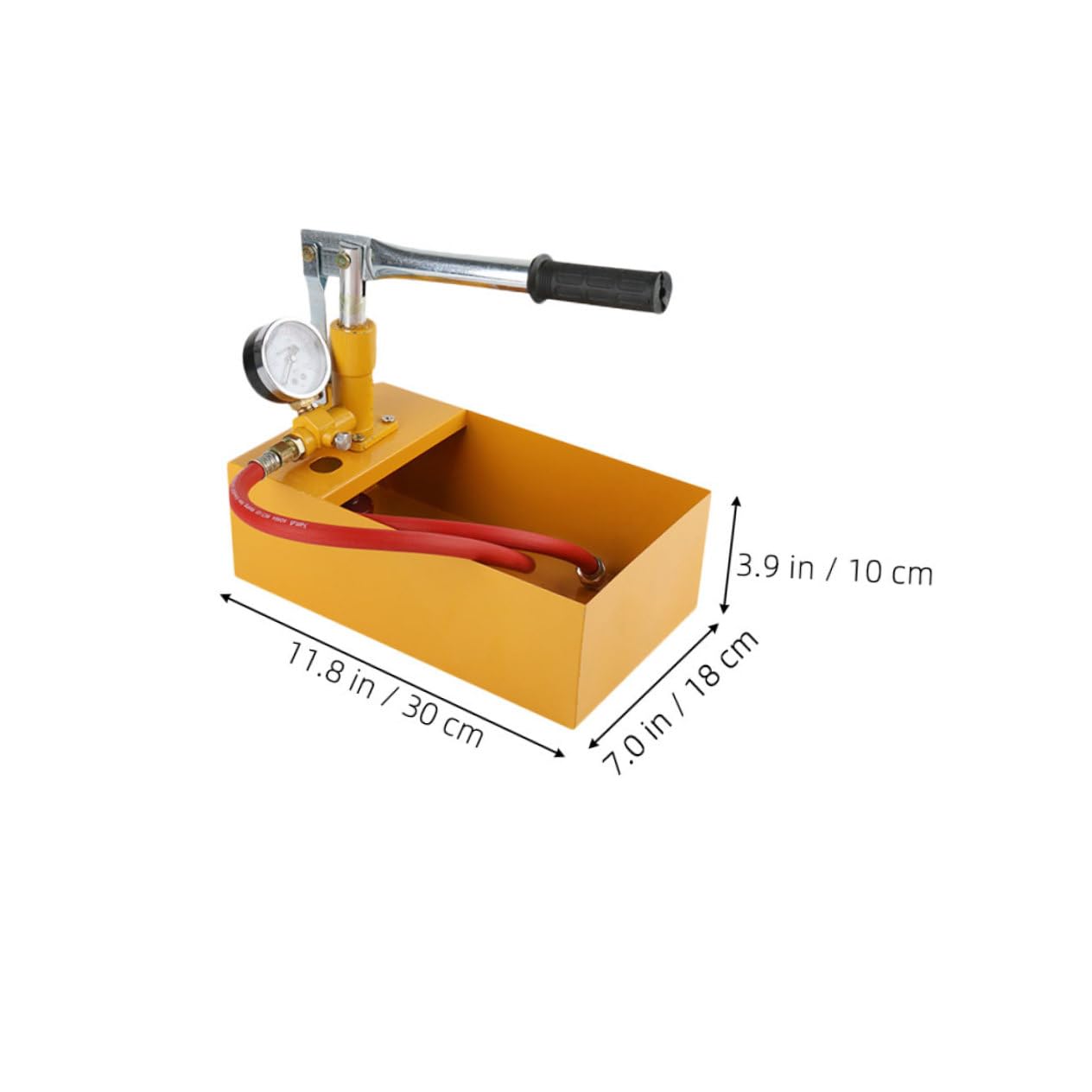 Pompe D’essai Hydrostatique Manuelle pour Canalisations et Vannes, Alliage D’aluminium, Contrôle de Pression, Format Compact, 1 Set, 25kg Couleur Aléatoire