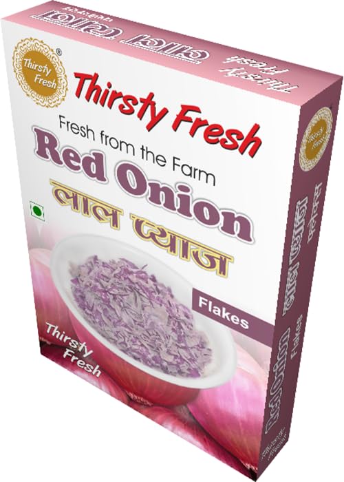 Thirsty Fresh Red Onion Flakes - Dehydrated Ready to use Kitchen Spice Making food tastier. (B0CV7ZXM2R) Amazon Price History, Amazon Price Tracker