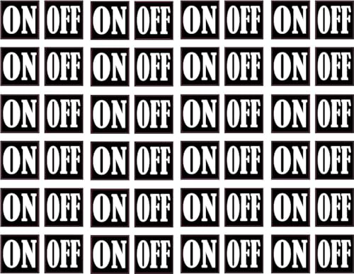 StickerTalk On and Off Stickers, 1 Sheet of 48 Stickers, 0.5 inch by 0.5 inch Each