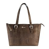 Corkor Cork Purse Vegan Handbag for Women | Cruelty Free Satchel Non Leather | Roomy Bag Brown Color