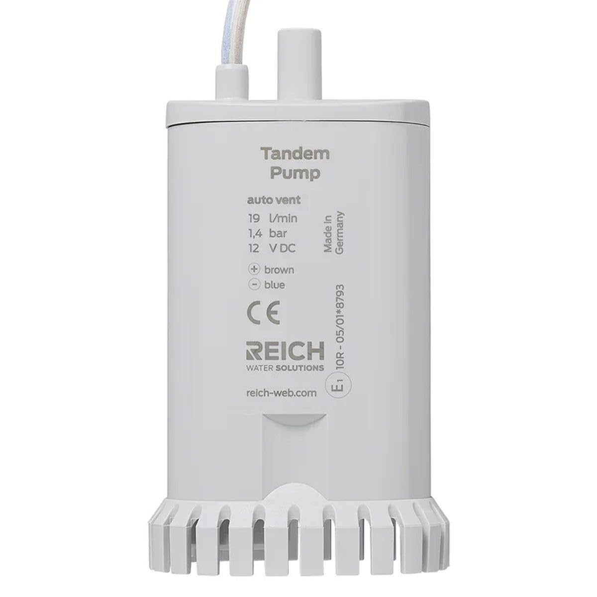Moritz Tauchpumpe 12V 19 l/min 1,4 bar Tandem – Wohnmobil Frischwasser