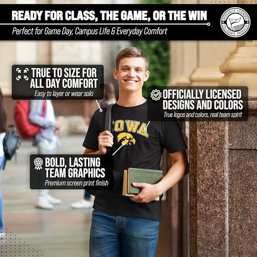 Image of NCAA Gameday Cotton T-Shirt for Men and Women | Officially Licensed NCAA Tee - Preshrunk Ring-Spun Cotton - Screen-Printed Team Logo