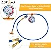 Aupoko R134A Recharge Hose Kit - 59'' AC Refrigerant Recharging Hose with 1/2" Female R134A Can Puncturing Tap Dispenser, R134A Quick Coupler and R410A Straight Swivel Adapter #2