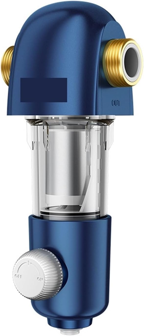 Water Filter, 4500L/H Large Water Yield 3/4" With Backwash 40μm Filtration, Precision Whole House Water Filter System