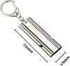ctricalver 2 piece emergency survival pipe double pipe safety pipes survival pipe with cord and keychain for camping for training pets