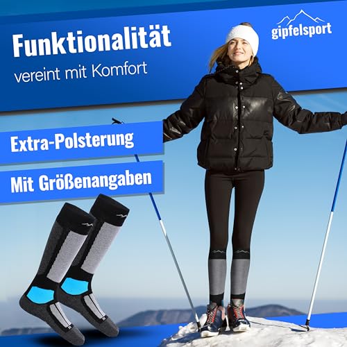 Gipfelsport Skisocken für Kinder, Herren und Damen, dicke Wintersocken