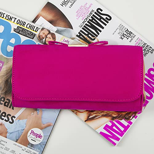 Image of JNB Faux Microsuede Envelope Clutch