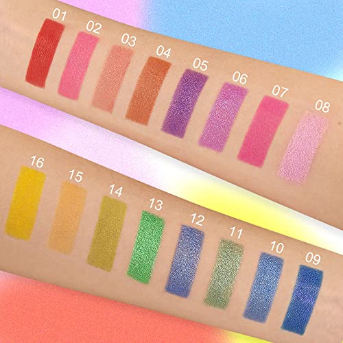 Amy's Diary Professional Makeup Ultimate Shadow Palette, Eyeshadow Palette, Brights Rainbow Eyeshadow Palatte Paletas De Sombras Para Ojos (K9) #TOP2